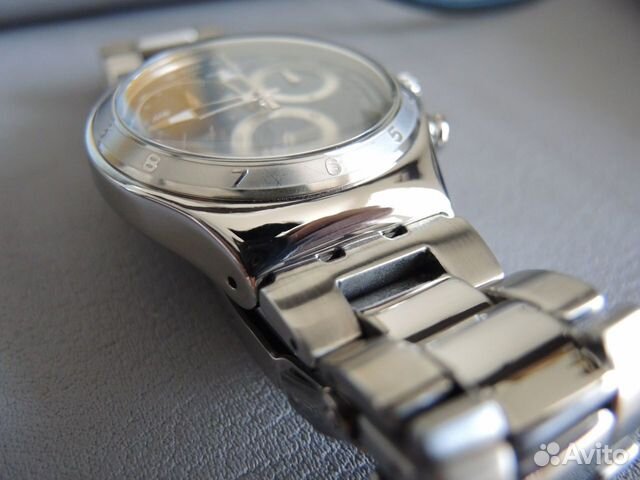 Часы Swatch Chrono Irony oblique END blue YCS547G