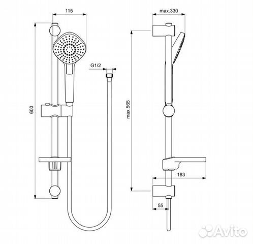 Комплект для ванны Ideal Standard Ceraplan III