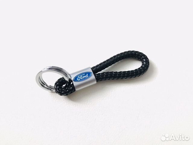 Брелок для ключей ford плетёный кожаный