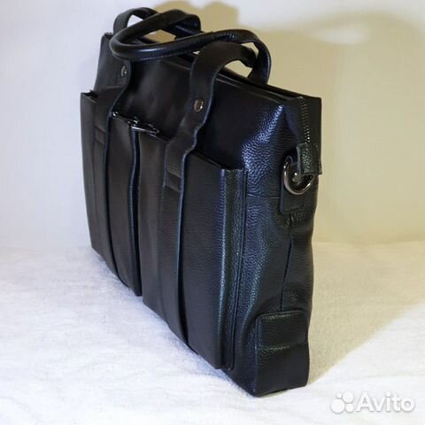 Мужской портфель натуральная кожа чёрный Мужской портфель натуральная кожа чёрный