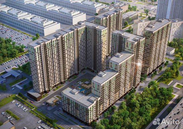 1-к квартира, 41.3 м², 7/12 эт. 1-к квартира, 41.3 м², 7/12 эт.