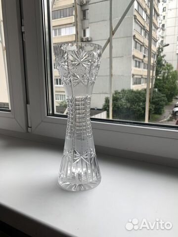 Ваза высокая Богемия Ваза высокая Богемия