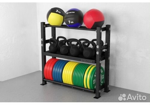 Стеллаж для инвентаря 1100-1160, чёрный