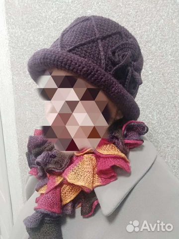 Комплект шапка, шарф