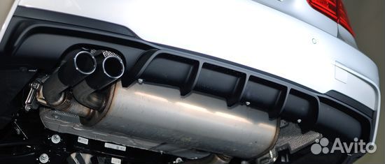 Диффузор m-performance черный 2x2 Bmw 3 Series F30