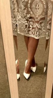 Белые туфли лодочки Evelina Khromtchenko & Ekonika