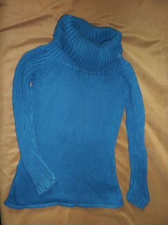Свитер тёмно-бирюзовый, х/б р.42