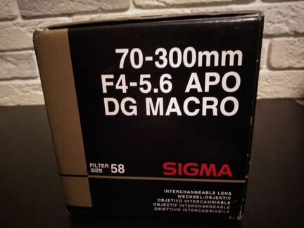 Объектив Sigma 70-300 mm F4-5.6 APO DG Macro Sony