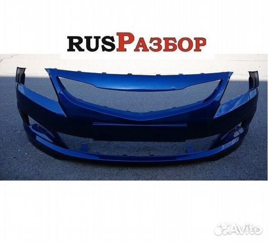 Бампер окрашенный Хендай Солярис 2015 окрашенный