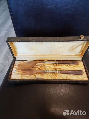 Коллекционный набор,ложка,вилка. 19 век