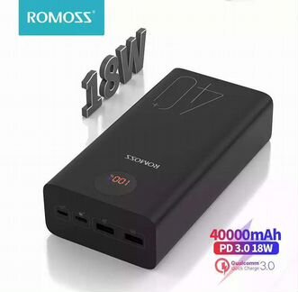 Повербанк Zeus от Romoss на 40000mAh