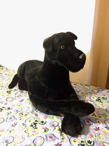 Большая мягкая игрушка собака