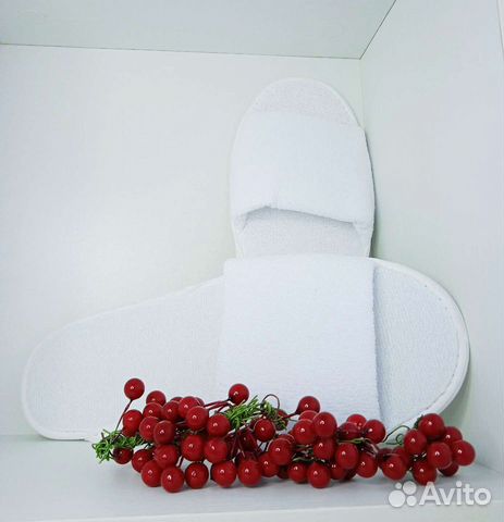 Тапочки одноразовые махровые для отелей/гостиниц