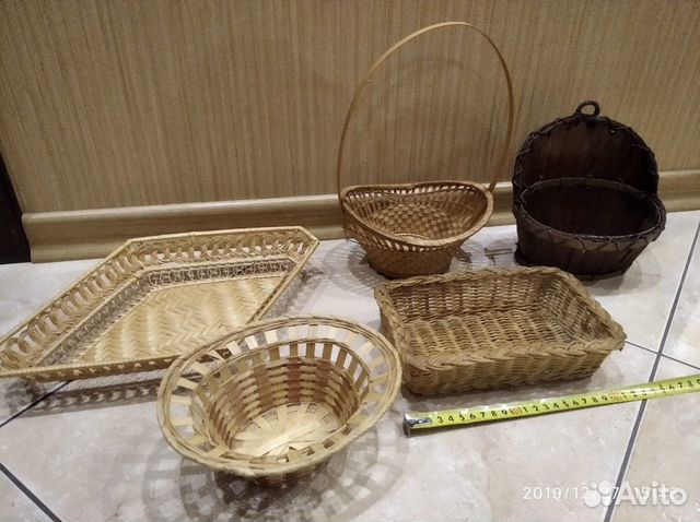 Корзинки плетеные