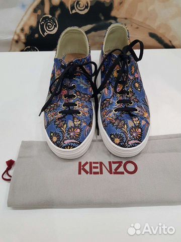 Кеды Etro Kenzo р.40 цветочный этно принт