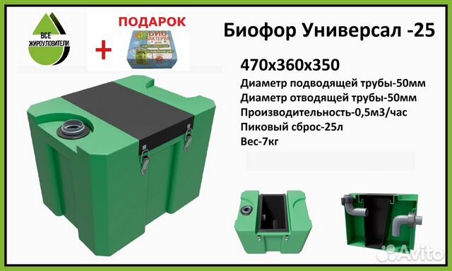 Жироуловитель под мойку Биофор Универсал 25