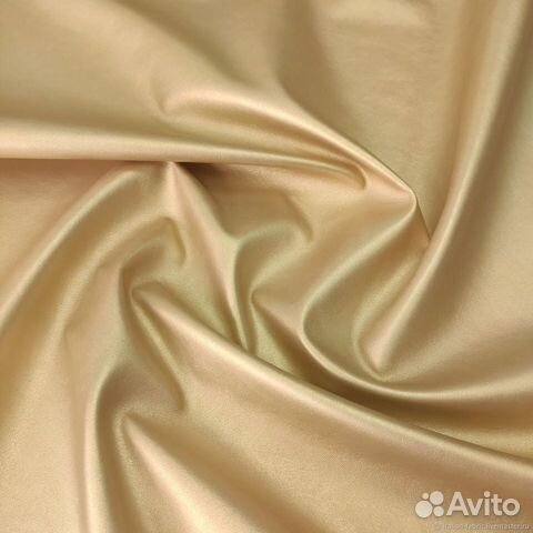 Искусственная кожа ткань золотого цвета