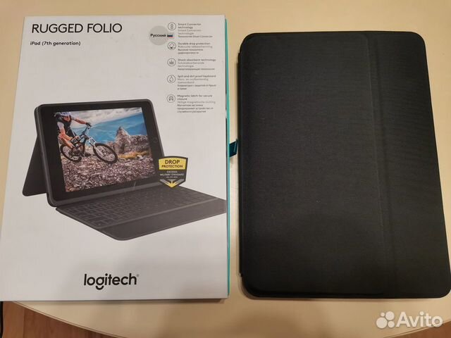 Чехол-клавиатура Logitech Rugged Folio для iPad