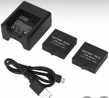 Аккумулятор и зарядное для экшен камеры yi2