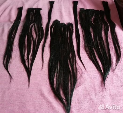 Накладные волосы на заколках 60 см