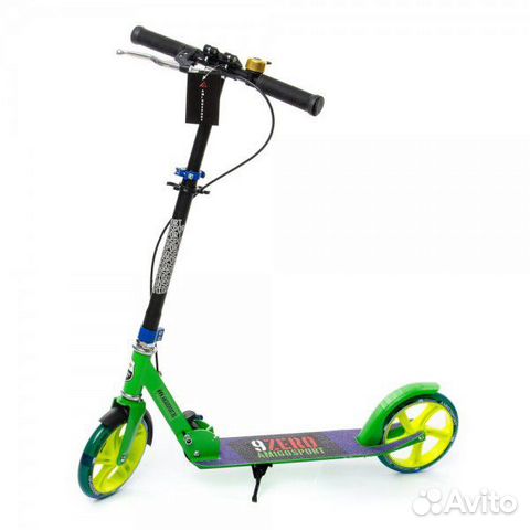 Самокат подростковый glider зеленый