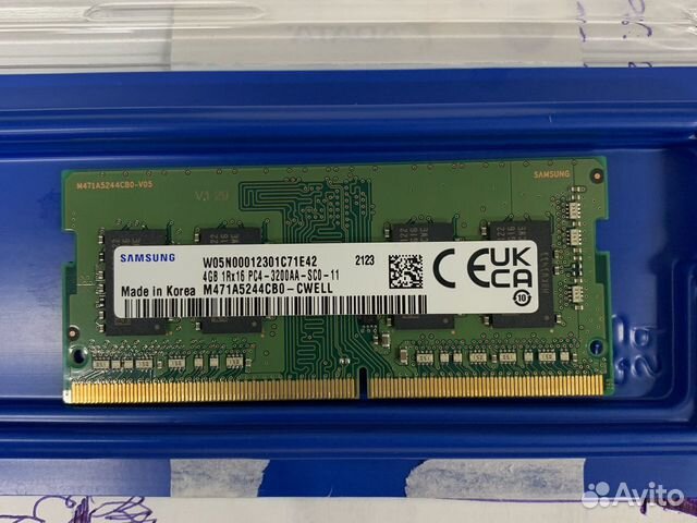Оперативная память DDR4 Samsung 4gb