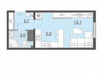 Квартира-студия, 24,5 м², 25/25 эт.