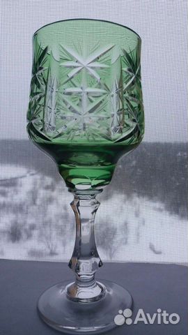 Фужер цветной хрусталь