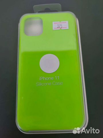 Силиконовый чехол на iPhone 11 зелёный
