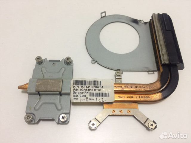 Радиатор охлаждения HP G6-2000, G7-2000