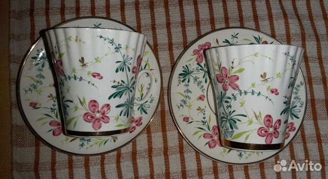 Комплекты,Лфз.ссср.костяной фарфор.ручная роспись