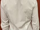 Рубашка приталенная белая S—M объявление продам