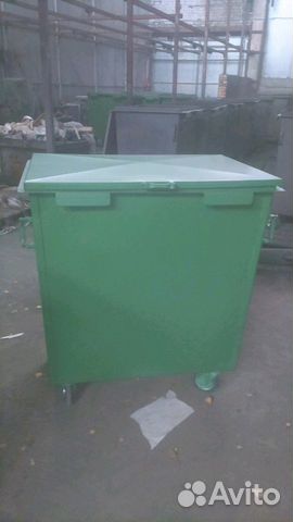 Мусорный контейнер для тбо 0,8м3 (800 литров) на к