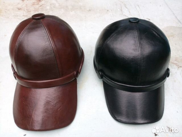 Бейсболка из натуральной козьей кожи