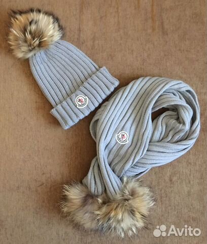 Шапка + шарф Moncler