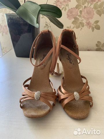 Танцевальные туфли латина каблук 6,5 см