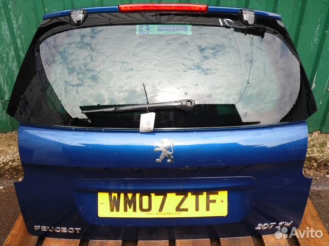 Крышка багажника в сборе Пежо 207 универсал синяя