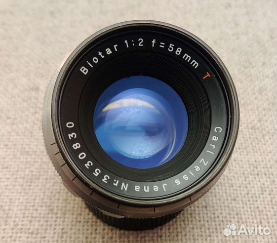 Объектив Biotar 1:2 58mm Carl zeiss jena m42 отлич