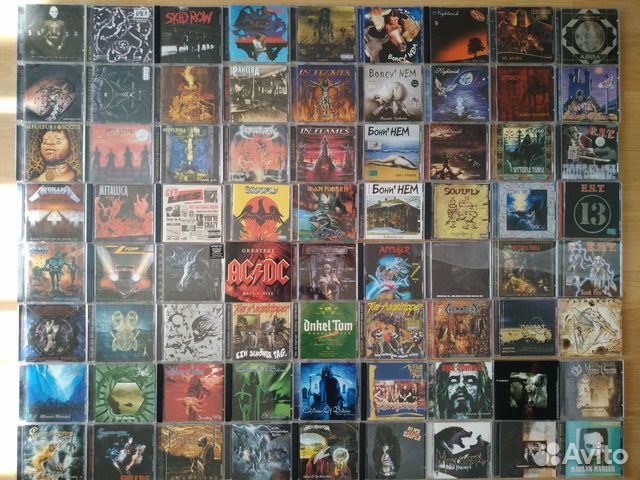 Компакт диски фирменные метал рок панк поп разное