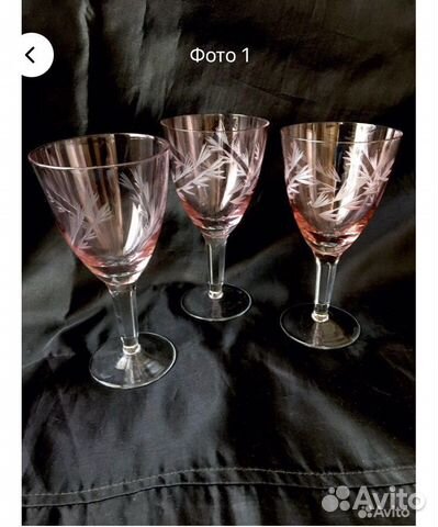 Фужеры и рюмки СССР стекло добор