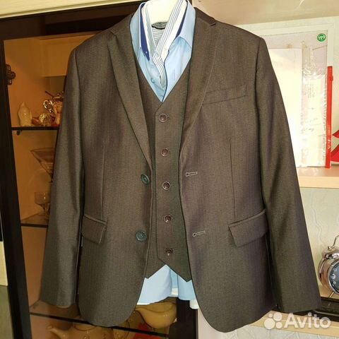 Школьная форма серого цвета на рост 134-140