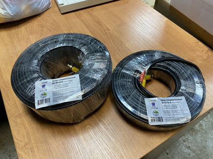 Кабель видеонаблюдения RG59+питание (всепогодный)