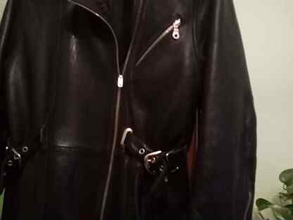 Классная куртка косуха, винтаж, 46-48, кожа