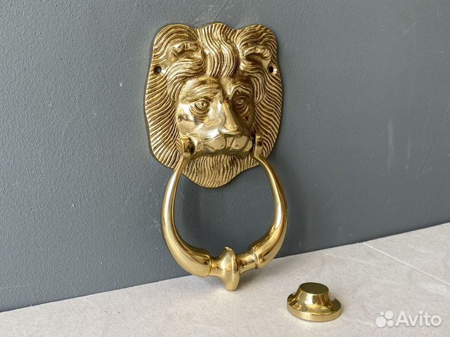 Дверная ручка кнокер Lion Clarence Латунь