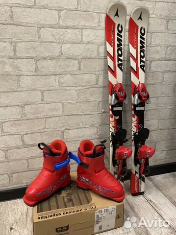 Горные лыжи atomic с ботинками salomon