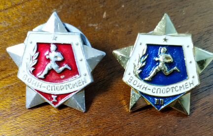 Значки Воин-спортсмен 2шт