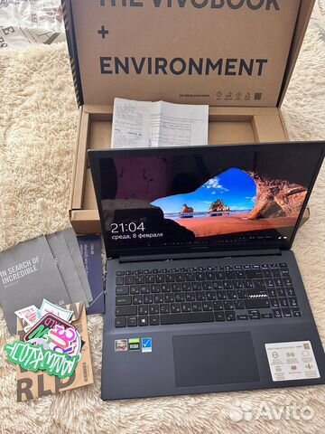 Ноутбук asus vivobook pro 15/ ryzen 5800 / RTX3050
