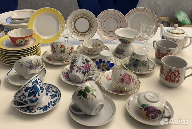 Чашки тарелки блюдца бокалы лфз Чудово