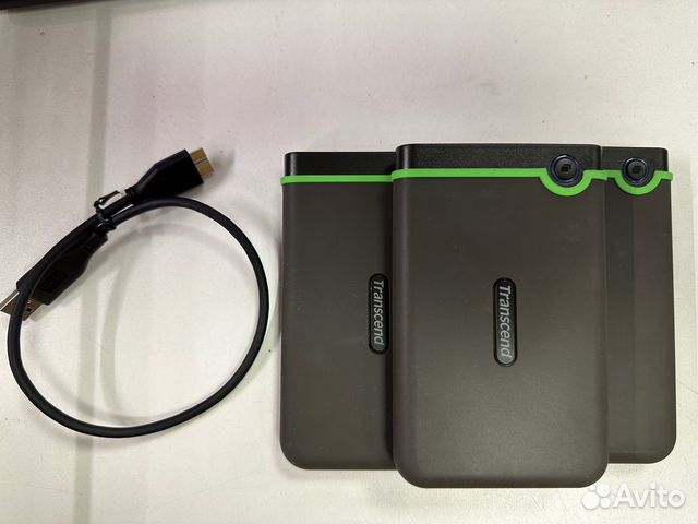 Внешний диск бу 2 tb Transcend с кабелем 898 ч