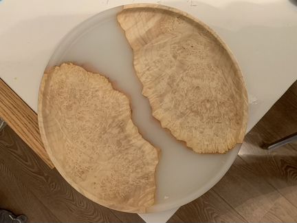 Доска тарелка из дерева